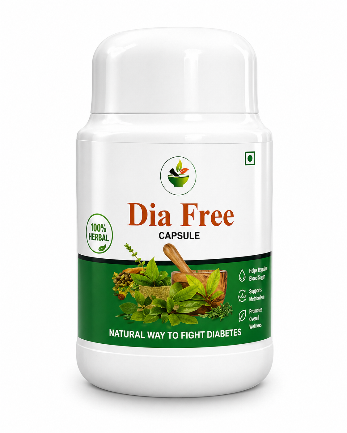 Dia Free Capsules – Ayurvedic Support for Blood Sugar Wellness & Daily Health | 120 Capsules