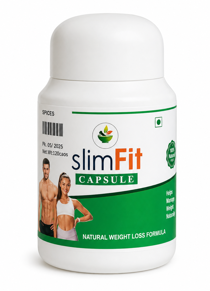 Slim Fit Capsules – Ayurvedic Weight Management Support for Fitness & Wellness | 120 Capsules
