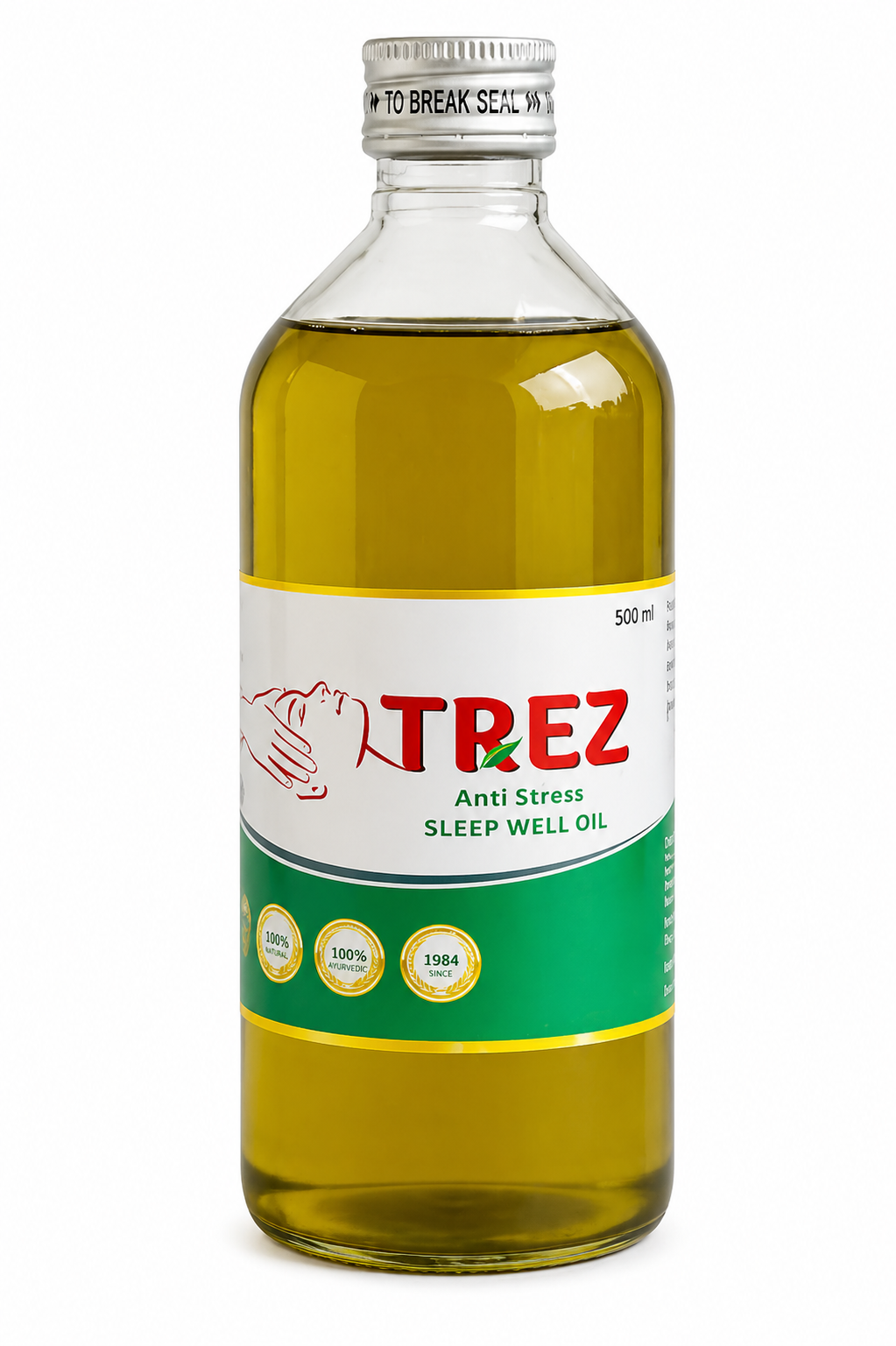 Trez Oil – Anti-Stress Ayurvedic Oil for Relaxation & Sound Sleep | 200ml–500ml