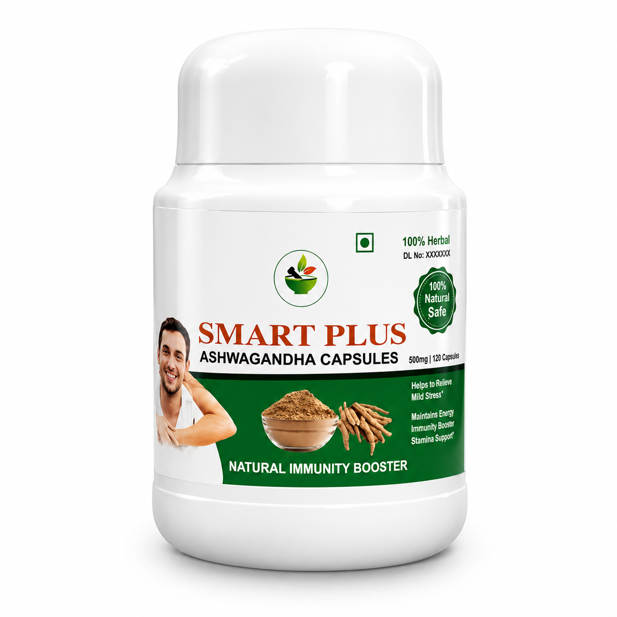 Ashwagandha Capsules – Ayurvedic Support for Strength, Energy & Overall Wellness | 120 Capsules
